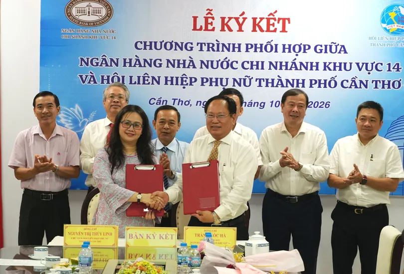 Ký kết chương trình phối hợp hỗ trợ phụ nữ tiếp cận tín dụng, phát triển kinh tế giai đoạn 2026-2030