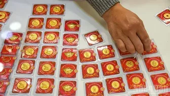 Giá vàng ngày 22/10: Thế giới tiếp đà giảm, trong nước đứng yên