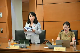 Bà Phạm Thị Minh Huệ, đại biểu Quốc hội đơn vị TP Cần Thơ, góp ý dự thảo Luật Đất đai (sửa đổi)