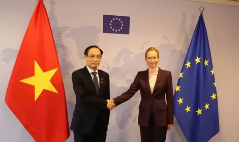 Bộ trưởng Ngoại giao Lê Hoài Trung gặp Đại diện cấp cao EU về chính sách đối ngoại và an ninh Kaja Kallas