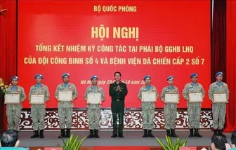 Công binh và quân y Việt Nam hoàn thành xuất sắc sứ mệnh gìn giữ hòa bình