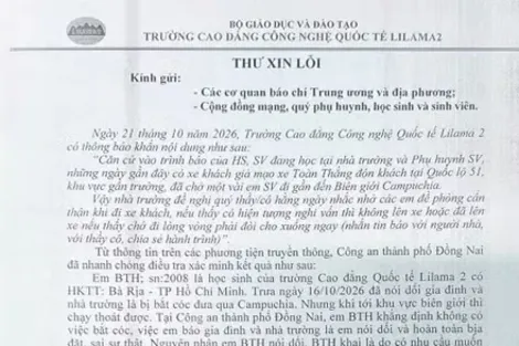 Thông tin về xe khách chở sinh viên đến khu vực biên giới Campuchia là bịa đặt