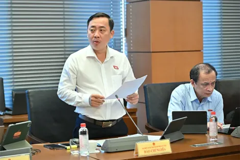 Ông Đào Chí Nghĩa, Phó trưởng đoàn chuyên trách Đoàn Đại biểu Quốc hội TP Cần Thơ, góp ý dự án Luật sửa đổi, bổ sung một số điều của Luật Thuế thu nhập doanh nghiệp, Luật Thuế sử dụng đất phi nông nghiệp, Luật Thuế thu nhập cá nhân