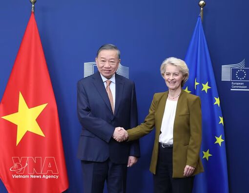 Vietnam regards European Union as one of its priority partners: Top leader
