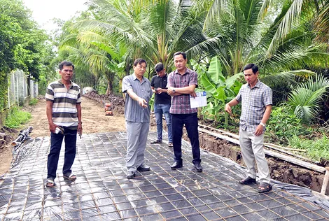 Xã Nhơn Mỹ đẩy nhanh giải ngân, phát huy hiệu quả vốn đầu tư công