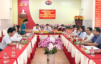 Triển khai quyết định kiểm tra với Ban Thường vụ Đảng ủy các xã Ngọc Tố, Vĩnh Lợi về công tác 35