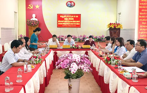 Triển khai quyết định kiểm tra với Ban Thường vụ Đảng ủy các xã Ngọc Tố, Vĩnh Lợi về công tác 35