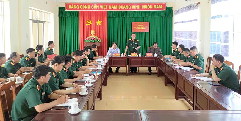 Bộ Chỉ huy Quân sự TP Cần Thơ kiểm tra công tác quân sự, quốc phòng địa phương tại xã An Thạnh
