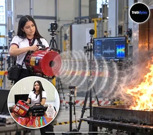 Nữ sinh 17 tuổi chế tạo bình chữa cháy hoạt động bằng sóng âm