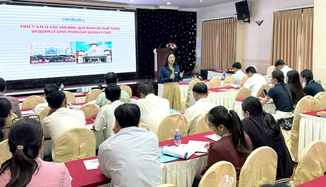 Bồi dưỡng nghiệp vụ quản lý chợ, thúc đẩy chuyển đổi số