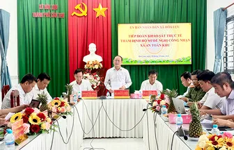 Khảo sát các tiêu chí công nhận xã An toàn khu tại xã Hỏa Lựu