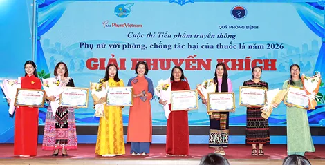 Hội LHPN phường Vị Thanh​ đạt giải Khuyến khích Cuộc thi tiểu phẩm truyền thông “Phụ nữ với phòng, chống tác hại của thuốc lá”
