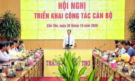 Triển khai công tác cán bộ Quỹ Đầu tư phát triển TP Cần Thơ và Công ty TNHH MTV Xổ số kiến thiết Sóc Trăng
