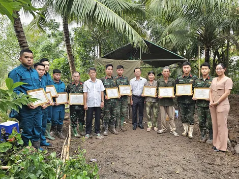 Từ thông tin người dân, tìm kiếm được 1 hài cốt liệt sĩ ở xã Đông Phước