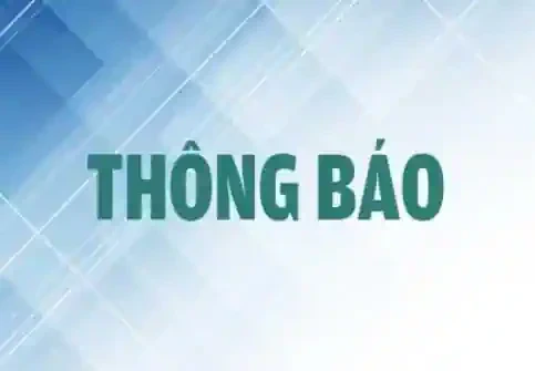THÔNG BÁO